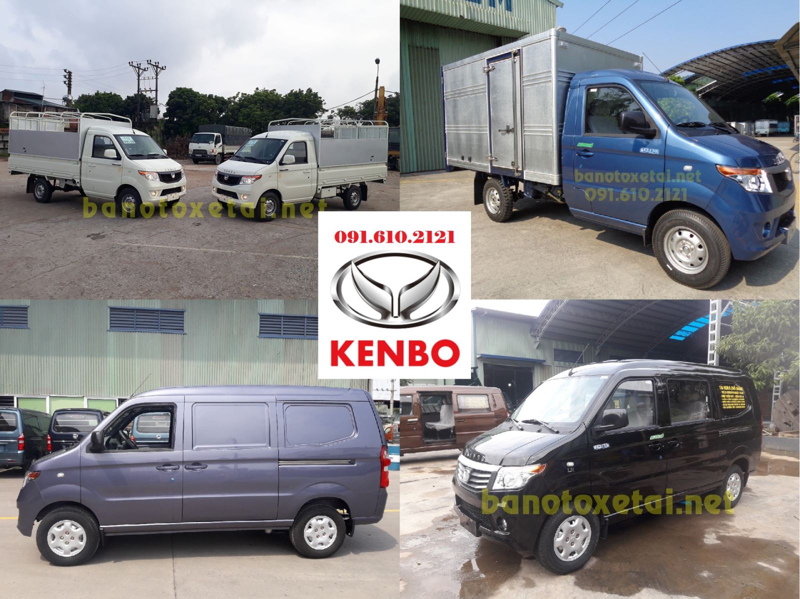 Giá xe tải thùng kenbo, giá xe tải Van kenbo