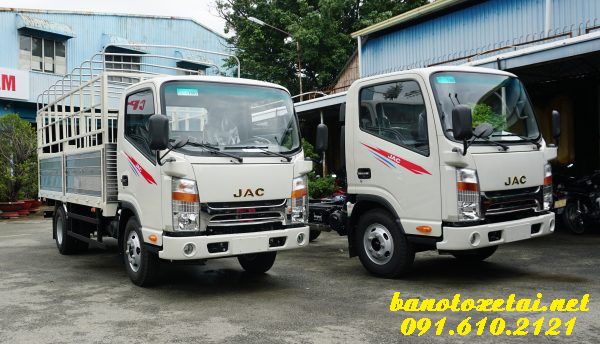 Xe tải Jac N350 thùng mui bạt, xe tải JAC N350 thùng kín